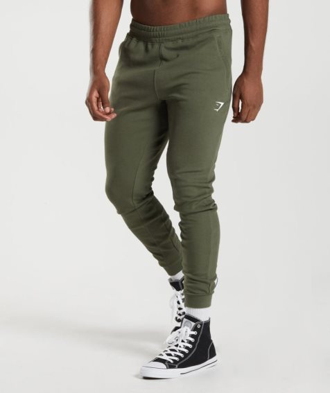 Men's Gymshark React Jogger Olive | NZ 4PKREB